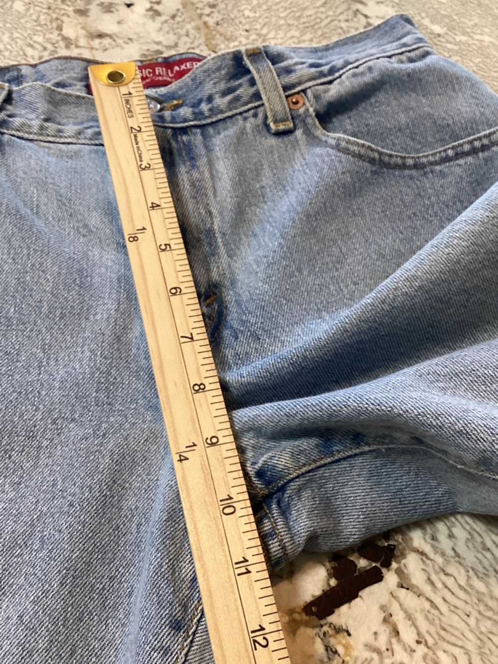 Vintage Levi’s 550 Classic Relaxed Tapered Leg Jeans Light Wash Y2K 2003 8 Med - Picture 7 of 12